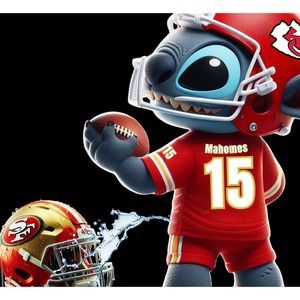 Kansas City Chiefs Tshirt - Stitch - Patrick Mahomes  - Superbowl Tshirt